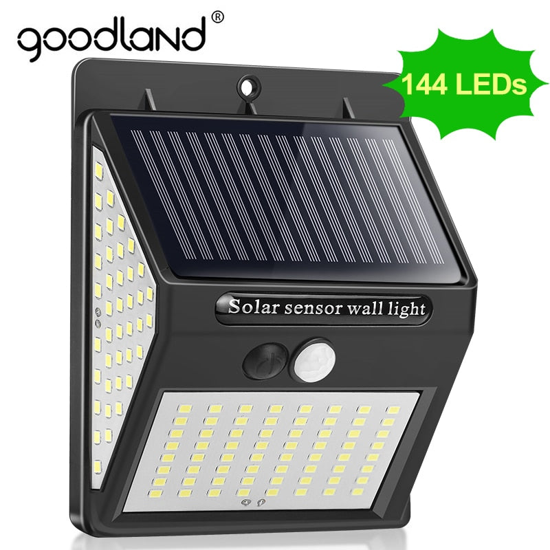 Goodland Outdoor LED Light 144 Outdoor Lighting Waterproof Street Lamp LED With PIR Motion Sensor LED Exterior for Garden Lights windfallheights