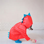 VILEAD Cute Dinosaur Polyester Baby Raincoat Outdoor Waterproof Rain Coat Children Impermeable Poncho Boy Girl Rain Jacket Gift windfallheights