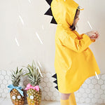 VILEAD Cute Dinosaur Polyester Baby Raincoat Outdoor Waterproof Rain Coat Children Impermeable Poncho Boy Girl Rain Jacket Gift windfallheights
