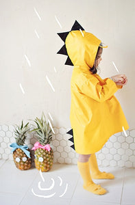 VILEAD Cute Dinosaur Polyester Baby Raincoat Outdoor Waterproof Rain Coat Children Impermeable Poncho Boy Girl Rain Jacket Gift windfallheights