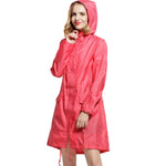 Raincoat Women Men Ladies Rain Coat Breathable Ladies Long Raincoats Portable Water-Repellent Rain Coat Jacket windfallheights