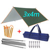 3mx3m  3mx4m Awning Waterproof Tarp Tent Outdoor Camping Sun Shelter Canopy Sunshade Sun Shade Beach Garden Picnic Tourist Tarp windfallheights