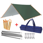 3mx3m  3mx4m Awning Waterproof Tarp Tent Outdoor Camping Sun Shelter Canopy Sunshade Sun Shade Beach Garden Picnic Tourist Tarp windfallheights