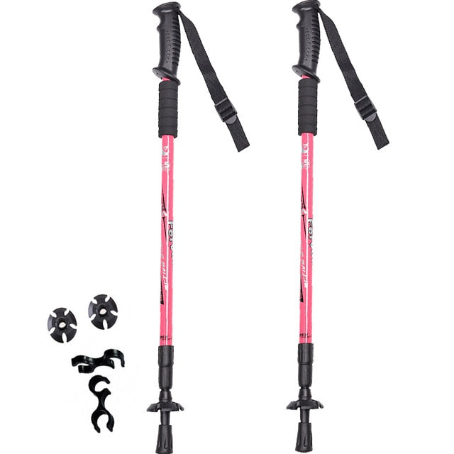 2pcs/lot Nordic Walking Poles Adjustable Trekking Poles Telescopic Scandinavian Walking Sticks Anti Shock Hiking Stick windfallheights