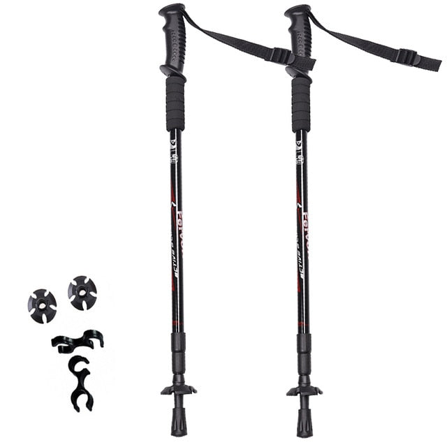 2pcs/lot Nordic Walking Poles Adjustable Trekking Poles Telescopic Scandinavian Walking Sticks Anti Shock Hiking Stick windfallheights