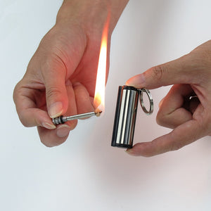 Thousands Of Times Flint Fire Starter Matches Match Lighter Keychain kerosene Free Fire Lighter Outdoor Camping Survival Tools windfallheights