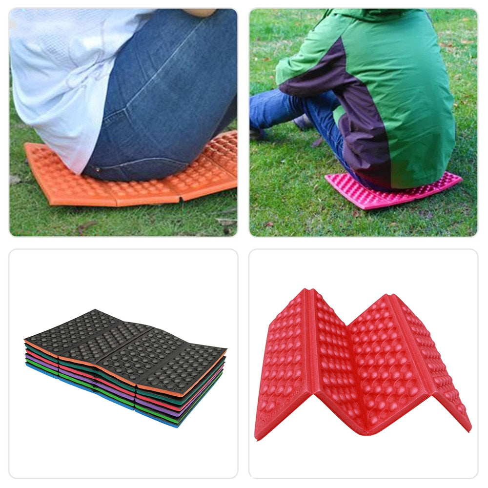 Soft Waterproof Dual Camping Hiking Picnic Portable Cushion Seat Pad Outdoor Folding Camping Moistureproof Cushion Mattress Pad windfallheights