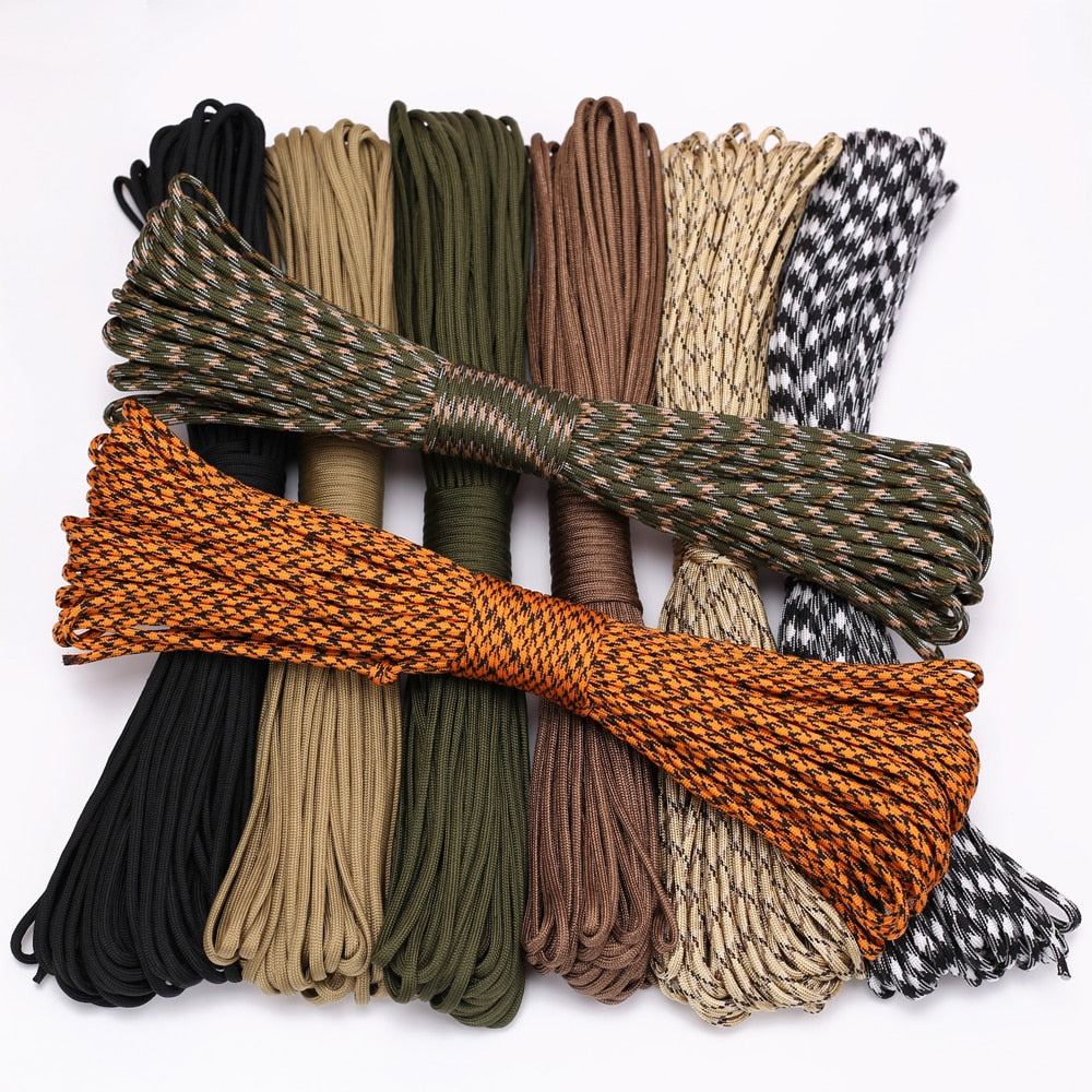 4 Size Dia.4mm 9 stand Cores Paracord for Survival Parachute Cord Lanyard Camping Climbing Camping Rope Hiking Clothesline windfallheights