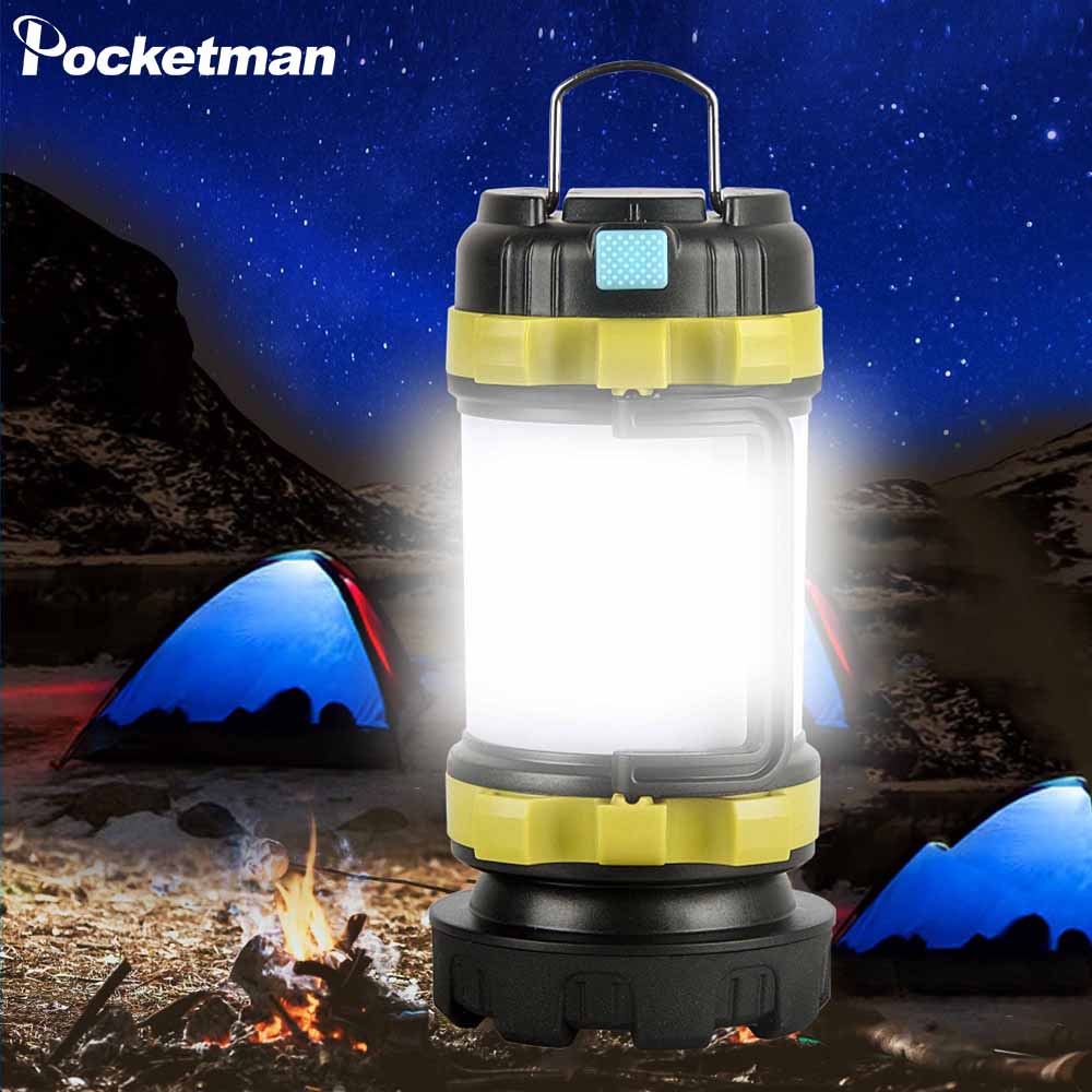 Camp Lamp LED Camping Light USB Rechargeable Flashlight Dimmable Spotlight Work Light Waterproof Searchlight Emergency Torch windfallheights