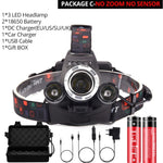 Powerful LED Headlight headlamp 5LED T6 Head Lamp Best For Camping, fishing windfallheights