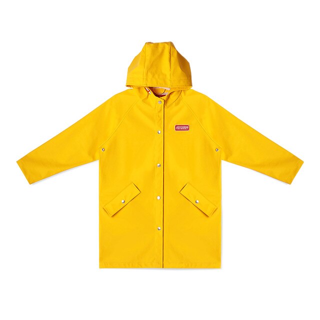 Girls Kids Rain Coat School Outdoor Yellow Raincoat Children Waterproof Jacket Windbreaker Poncho Trench Coat Hood Impermeable windfallheights