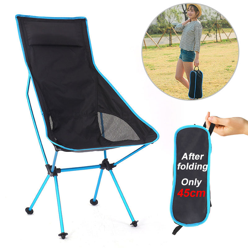 Portable Ultralight Folding Chair Superhar Camping Beach Chair High Load Aluminiu Fishing Hiking Picnic BBQ Seat Outdoor Tools windfallheights