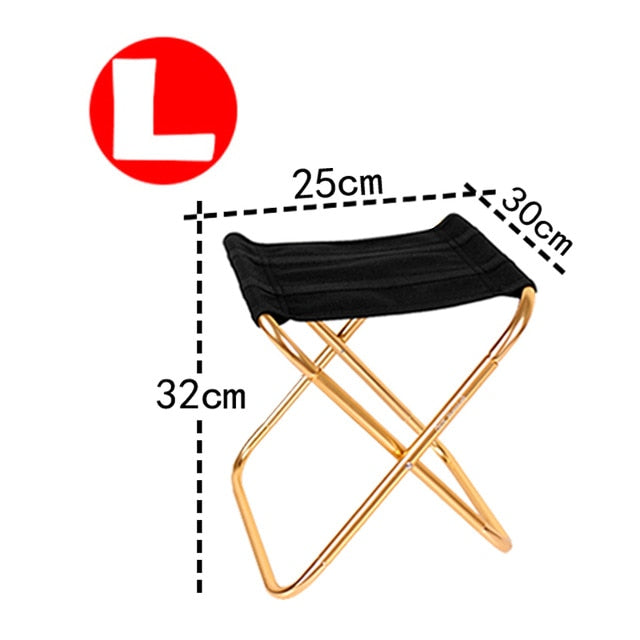 Folding Fishing Chair Lightweight Picnic Camping Chair Foldable Aluminium Cloth Outdoor Portable Beach Chair Outdoor Furniture windfallheights