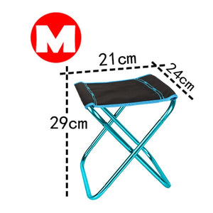 Folding Fishing Chair Lightweight Picnic Camping Chair Foldable Aluminium Cloth Outdoor Portable Beach Chair Outdoor Furniture windfallheights