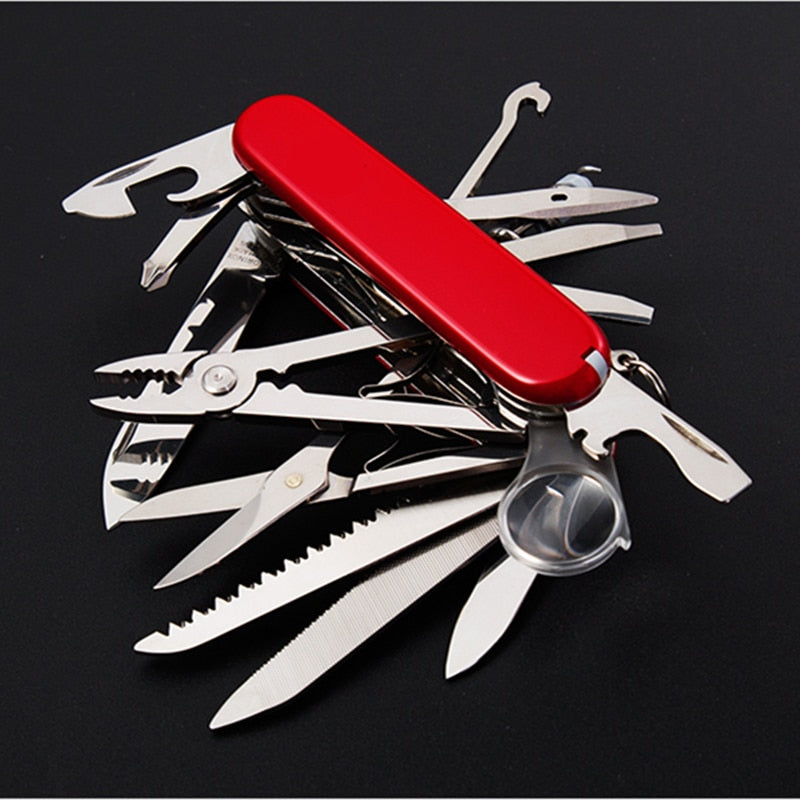 Swiss Fold Army Edc Gear Knife Survive Pocket Camp Outdoor Multiuso Champ Tool Multitool Multi Tool Multipurpose Multifunction windfallheights