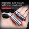 Pure titanium Mini Waterproof warehouse Portable multifunctional sealed medicine bottle Outdoor camping survival equipment windfallheights