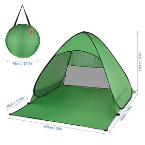 Automatic Pop Up Tent Outdoor Camping Tent Travel Ultralight UV Waterproof Sun Shelter Beach Shower Toilet Tents for Fishing windfallheights