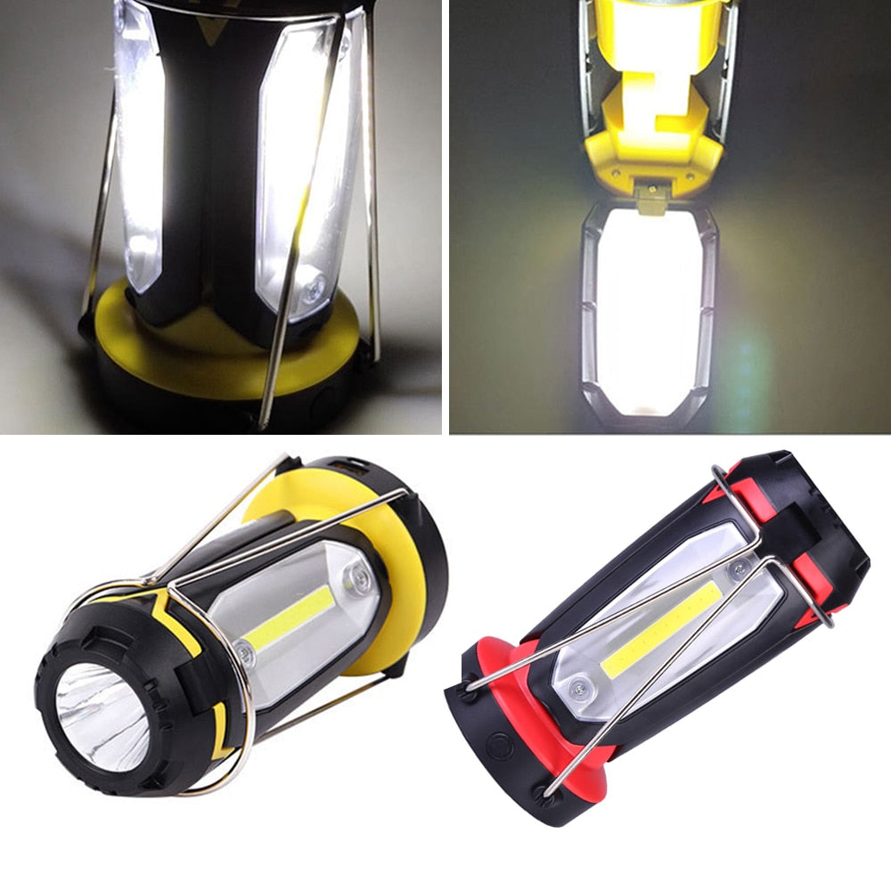 3 In 1 COB Multi-function Camping Lamp Outdoor USB Rechargeable Flashlight Portable Lantern Tent Safety Emergency Lighting Lamp windfallheights