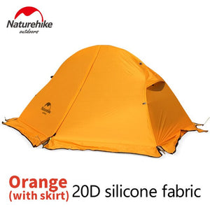 NatureHike 1-2 Person Double Layer Ultralight Tent Outdoor Picnic 3 Seasons Waterproof Tent Camping 20D Silicon Tent NH18A180-D windfallheights