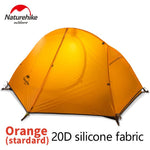 NatureHike 1-2 Person Double Layer Ultralight Tent Outdoor Picnic 3 Seasons Waterproof Tent Camping 20D Silicon Tent NH18A180-D windfallheights